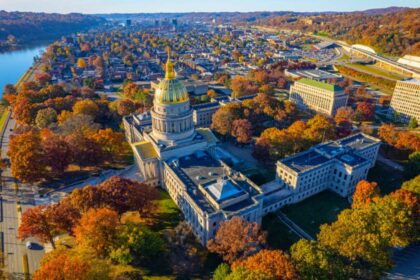 Aerial view of Charleston