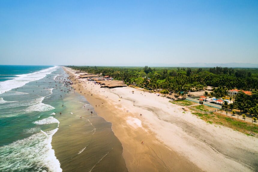 Aerial view of El Salvador Beach