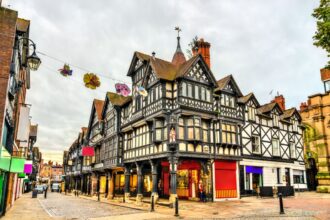 Traditional Tudor architecture in Chester, UK