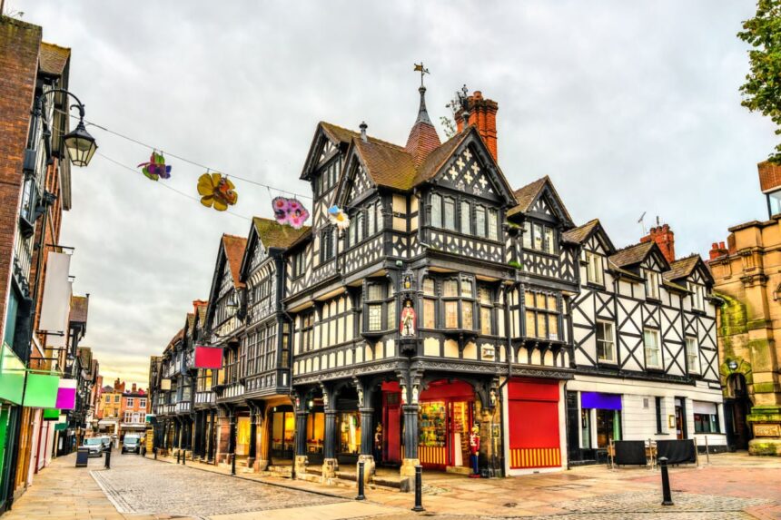 Traditional Tudor architecture in Chester, UK