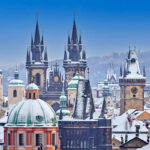 Panoramic View Of The Spires Of Prague, Czechia