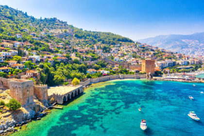 Aerial View Of Alanya In Turkiye