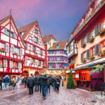 Colmar Old Town In France During Christmas