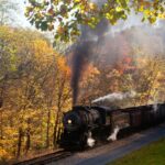 Frostburg Flyer train in fall