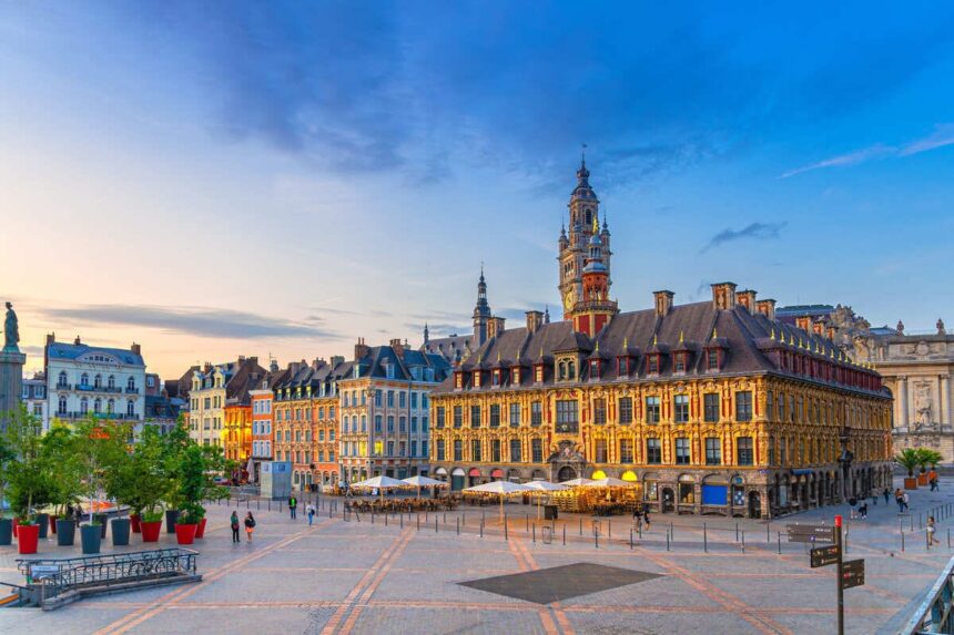 Grand Place In Lille, Northern France