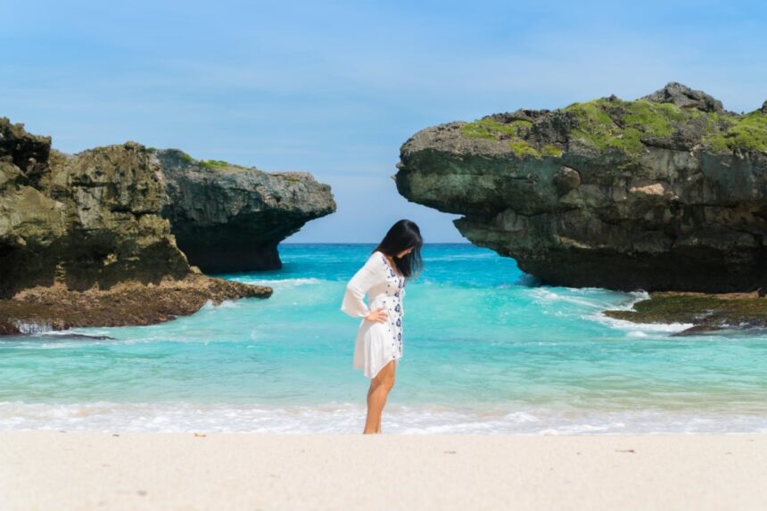 Woman on Sumba beach