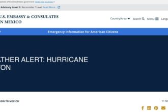 Mexico’s U.S. Embassy Issues Hurricane Alert for Yucatan Peninsula