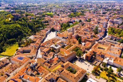 Aerial View Of Gorizia, Italy