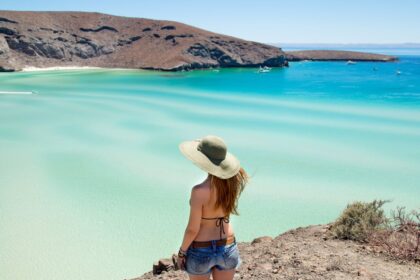 Woman on Balandra Beach in La Paz