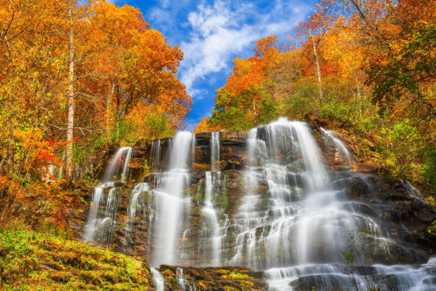 Amicalola Falls in autumn