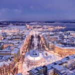 Aerial View Of Helsinki In Winter, Finland