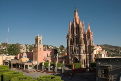 Pink Church In San Miguel De Allende, Mexico