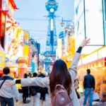 Female traveler in Osaka