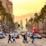 People walking along Hollywood Boulevard To National Geographic