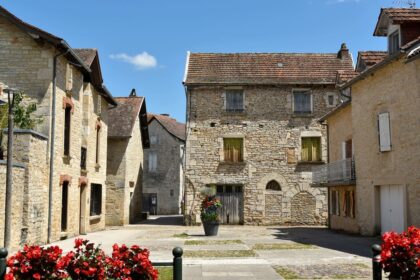 Medieval Street In  Villeneuve d