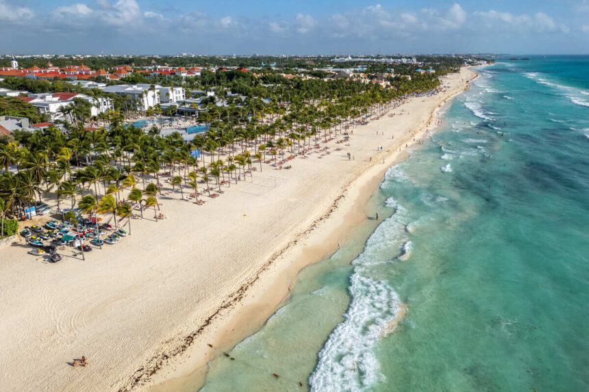 Aerial View Of Playa Del Carmen, Mexico