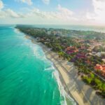 Aerial view of Varadero Beach, Cuba