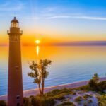 Little Sable Point Lighthouse on Lake Michigan