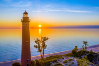 Little Sable Point Lighthouse on Lake Michigan