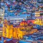 Colorful Colonial Street In Guanajuato, Mexico