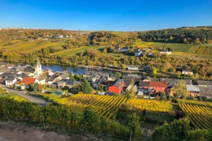 Quaint wine town along Moselle in Luxembourg