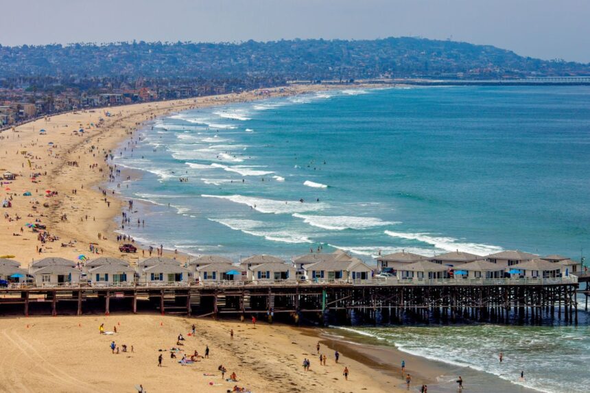 Sweeping views of Pacific Beach in San Diego