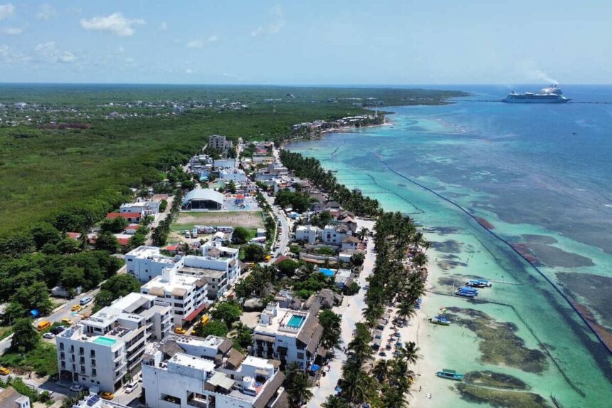 Aerial View Of Cozumel, Mexico