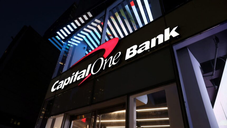 Capital One (COF) climbs as investors buy into the Discover vision