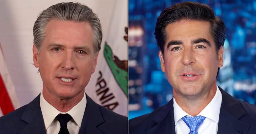 Jesse Watters Gives On-Air Apology To Gavin Newsom, But It's Not Enough To Stop Lawsuit