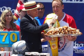 Joey 'Jaws' Chestnut Reclaims Title In Famous Hot Dog Eating Contest, Wins 17th Mustard Belt