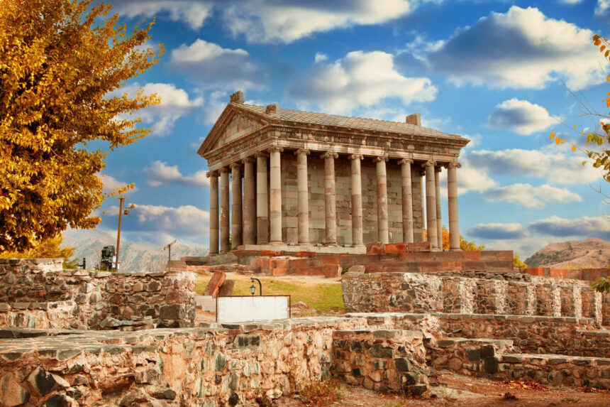 Garni Temple In Armenia, Caucasus