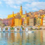 Picturesque Waterfront In Menton, France