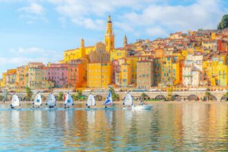 Picturesque Waterfront In Menton, France