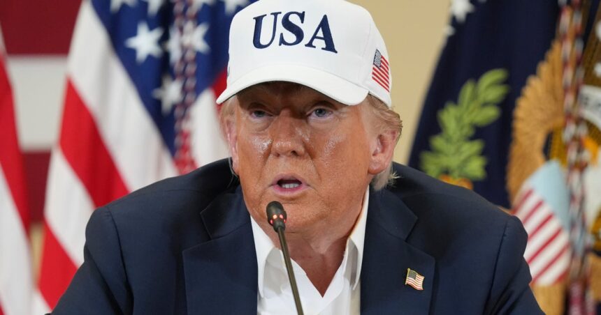 Trump Calls Reporter An 'Evil Person' For Asking About Families Impacted By Texas Flood