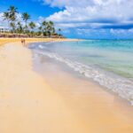 Golden sandy beach in Punta Cana, D.R.