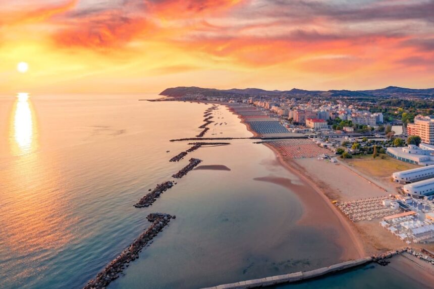 Aerial View Of Rimini, Italy