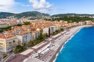 Aerial Panoramic View Of Nice, France
