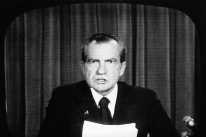 August 8, Nixon announces his resignation