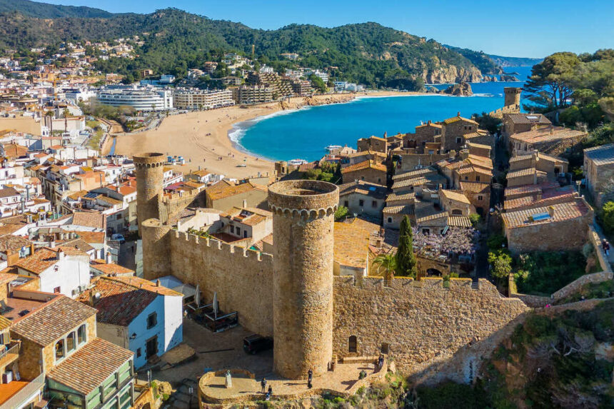 Panoramic View Of Tossa De Mar, Spain