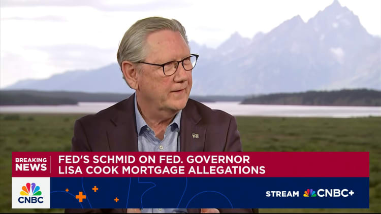 Kansas City Fed's Schmid shows hesitation about widely expected September rate cut