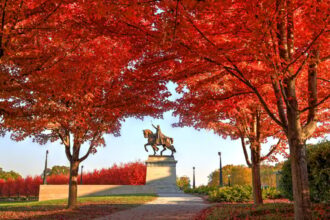 Statue of King Louis IX of France in Forest Park, St. Louis