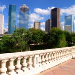 Houston, TX skyline on nice day