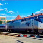 Amtrak train in Virginia