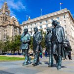 Beatles statue in Liverpool, UK
