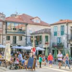 Main Medieval Square In Pontevedra, Spain