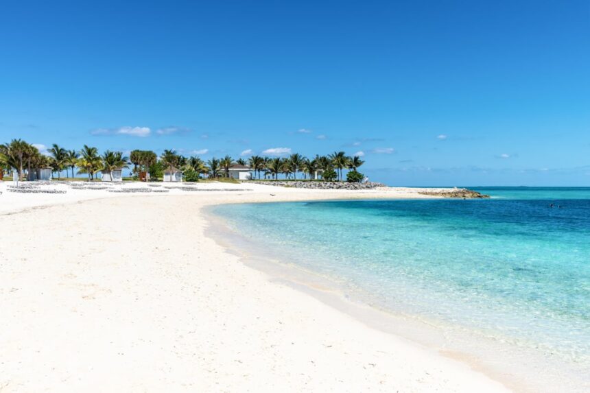 White-sand beach in Bimini