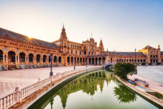 Plaza De Espana In Seville, Spain
