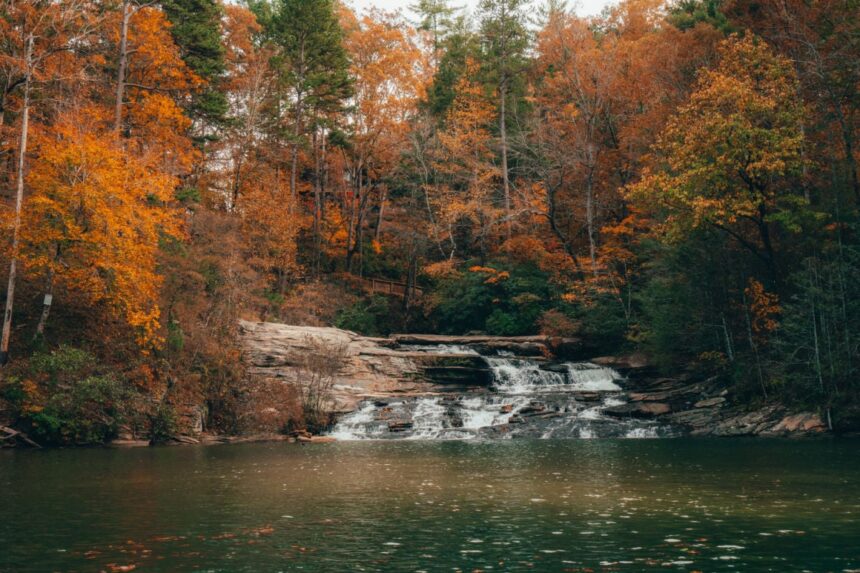 Lake Keowee in fall