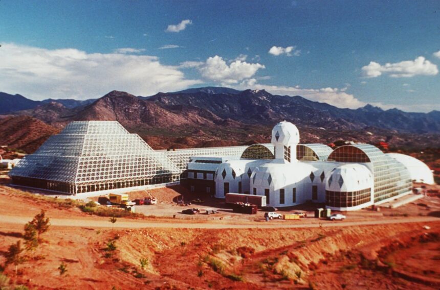 September 26, Biosphere 2 stay begins in Arizona