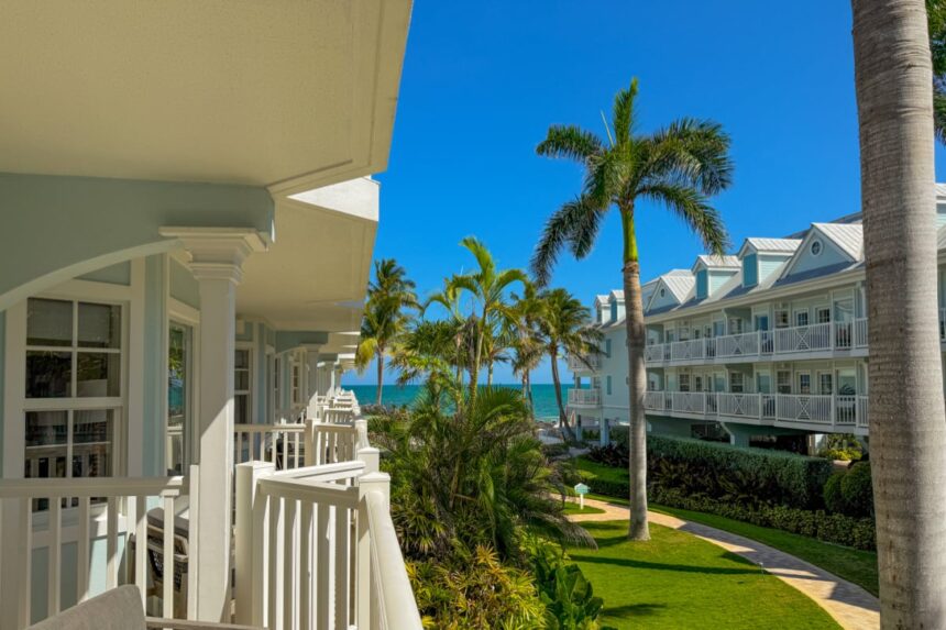 Southernmost Beach Resort Balcony overlooking the Ocean in Key West, Florida